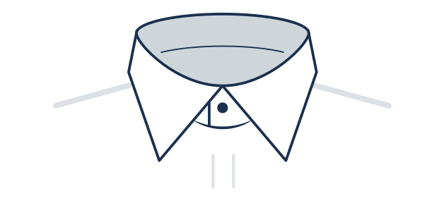 Collo italiano aggiornato a punte corte