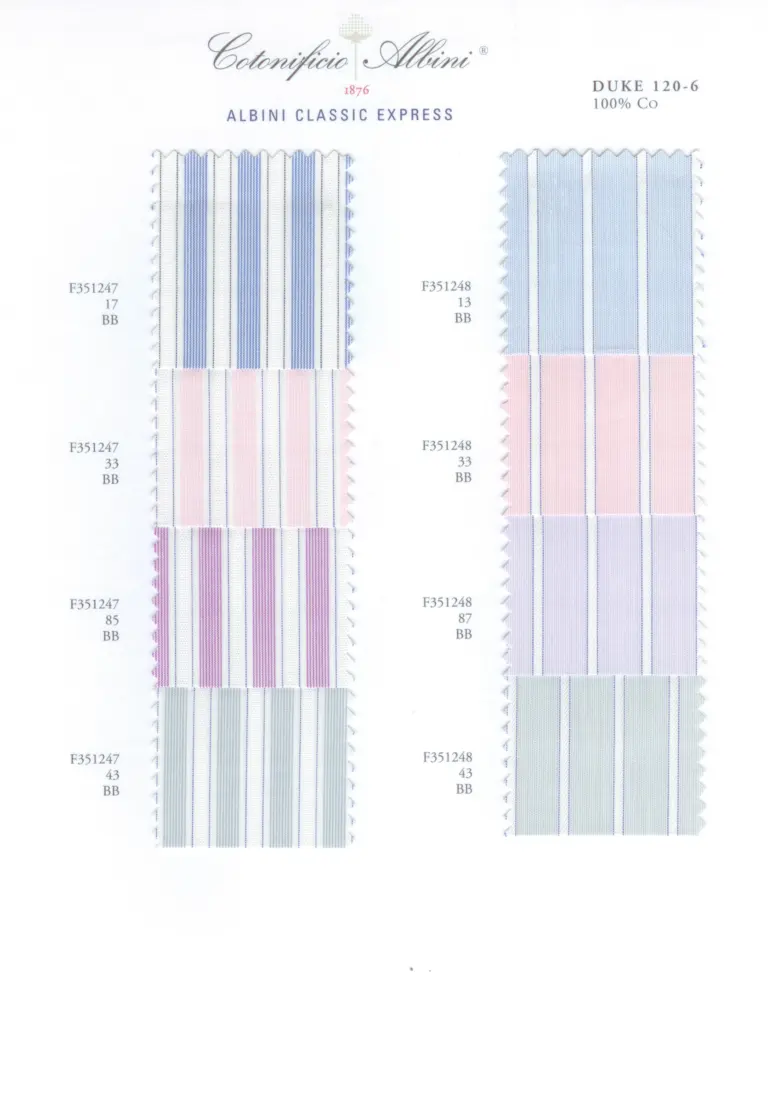 Cartella colore tessuti DUKE 120-6