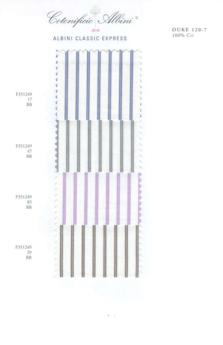 Cartella colore tessuti DUKE 120-7