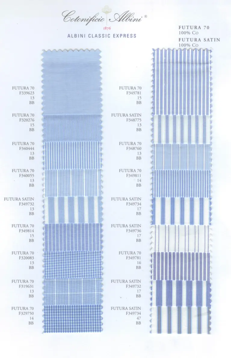 Cartella colore tessuti FUTURA 70