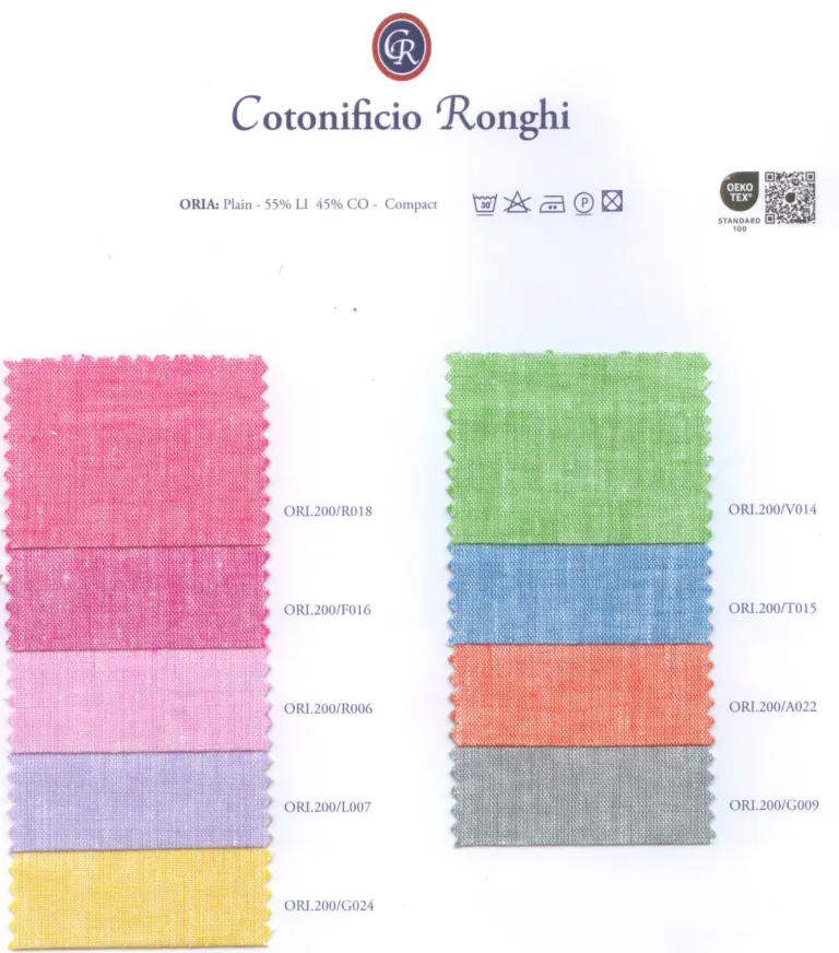 Cartella colore tessuti ORIA